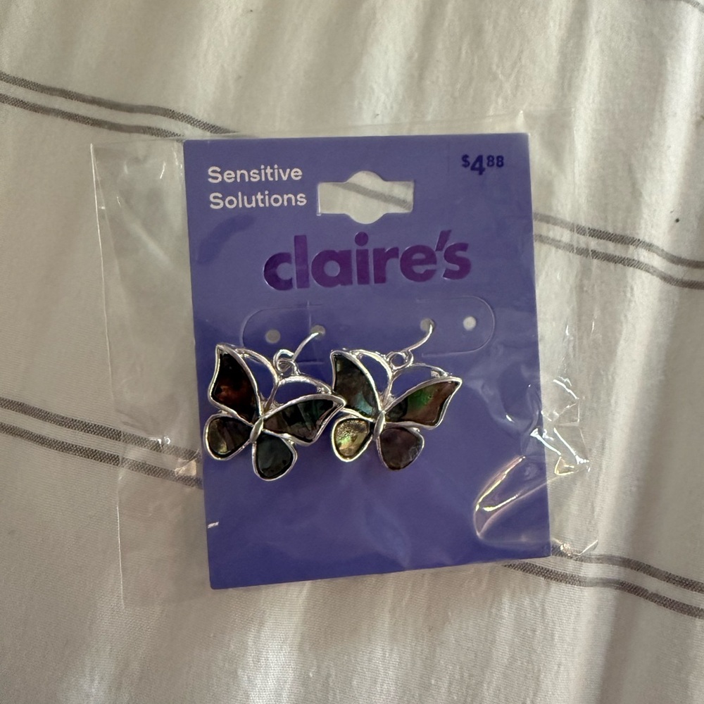 Claire's Elegant Silver Earrings